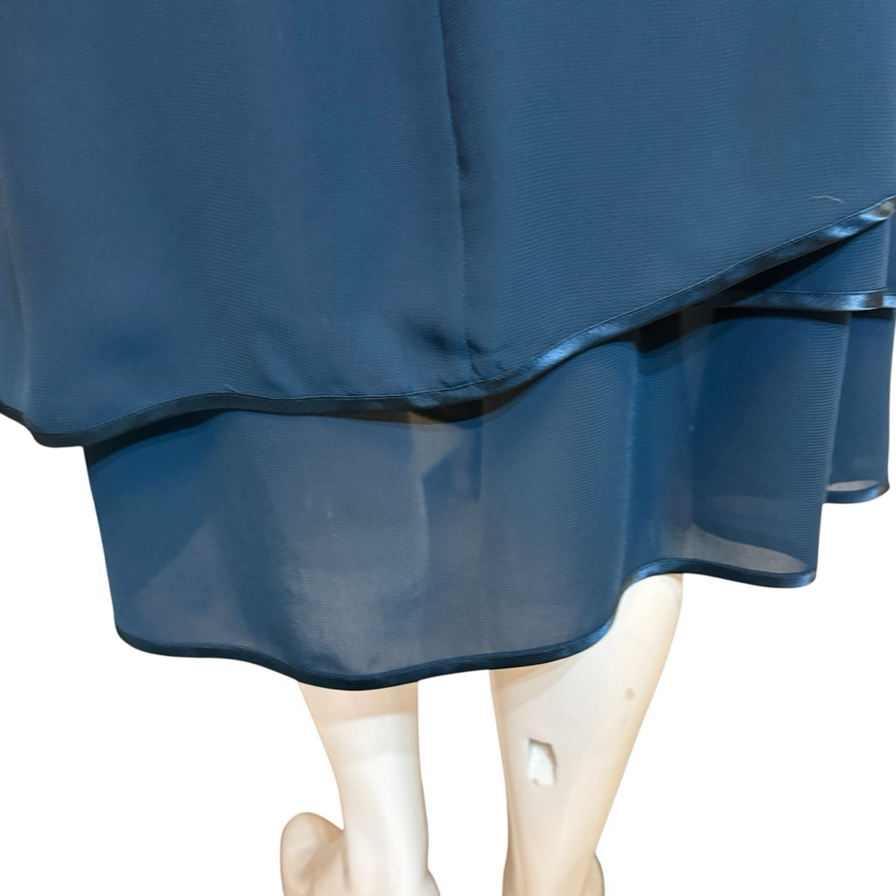 H&M Teal Chiffon Midi Slip Dress, 14 (EUR 44) - Picture 16 of 16